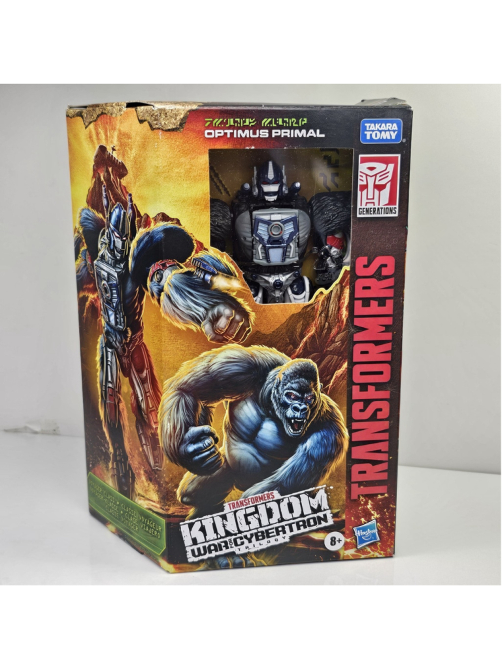 SEALED Transformers Kingdom War For Cybertron WFC-K8 Optimus Primal BOX WEAR